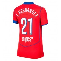 Paris Saint-Germain Lucas Hernandez #21 Tredjedrakt Dame 2025-26 Kortermet